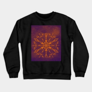 Fire wheel kaleidoscope Crewneck Sweatshirt